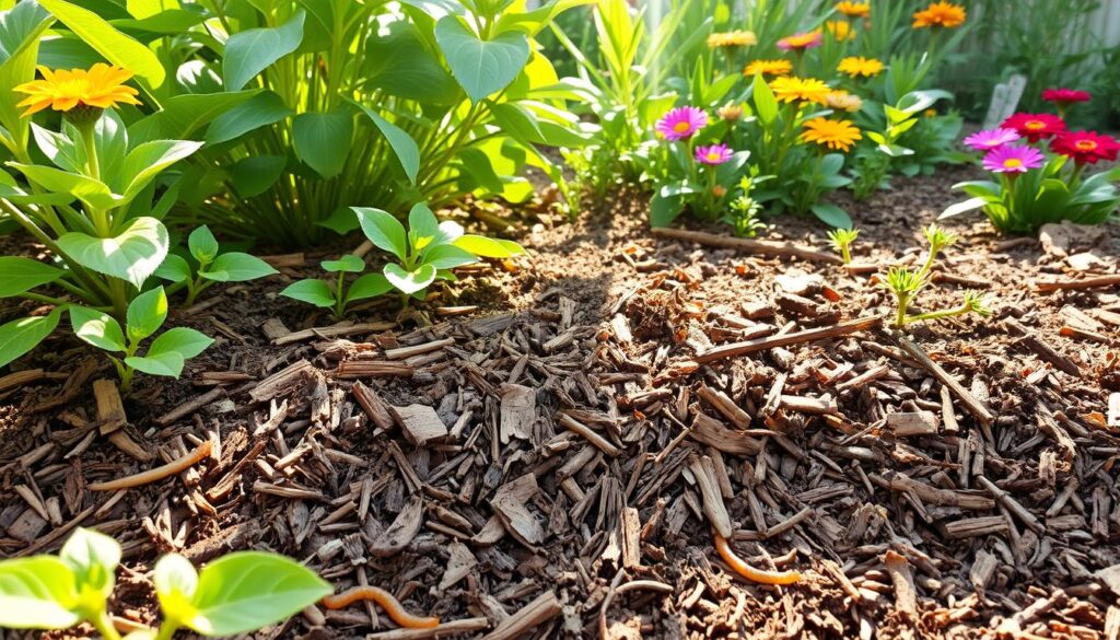 Organic mulch for healthy soil growth