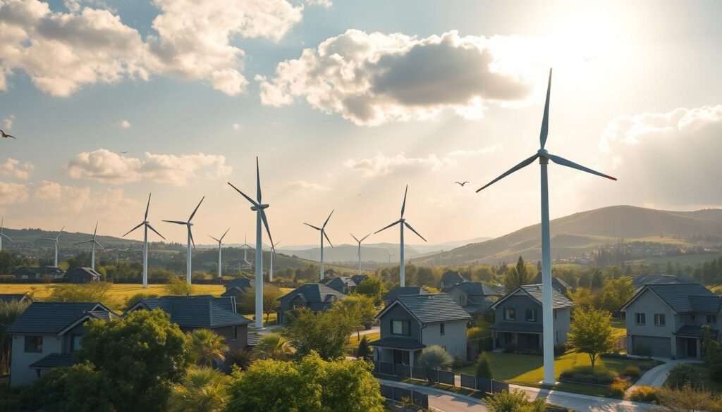 Wind energy systems supporting residential energy needs