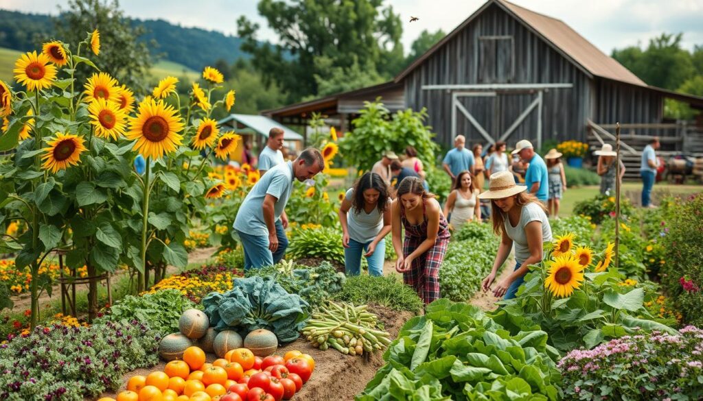 community-supported agriculture and organic farming initiatives